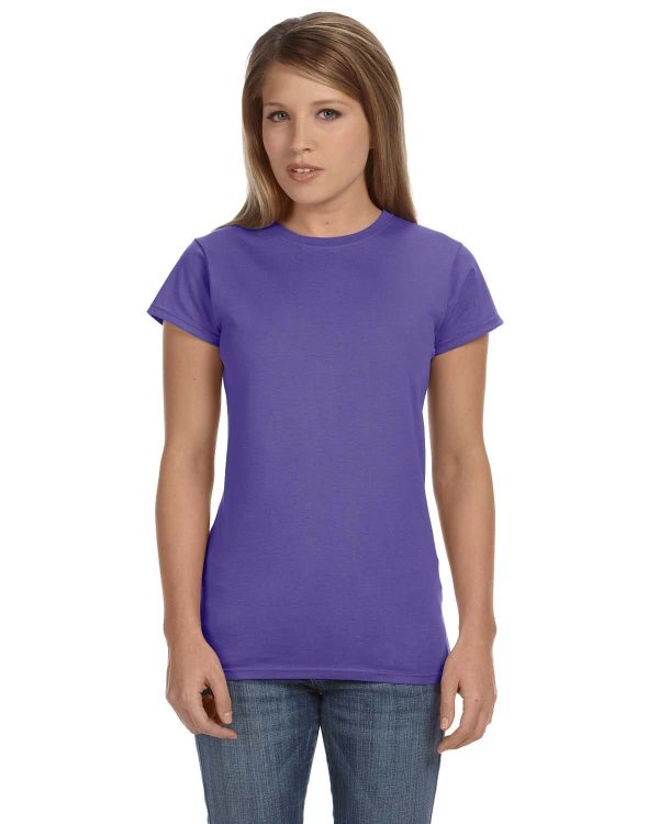 Gildan Ladies SoftStyle T-Shirt | Heather Purple For Cheap