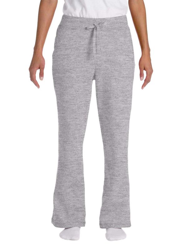 Gildan Ladies Heavy Blend 50 50 Open-Bottom Sweatpants | White For Cheap
