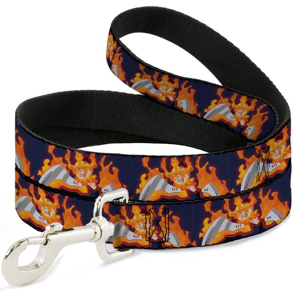 Dog Leash - My Hero Academia Flame Hero Endeavor Pose Blue Discount