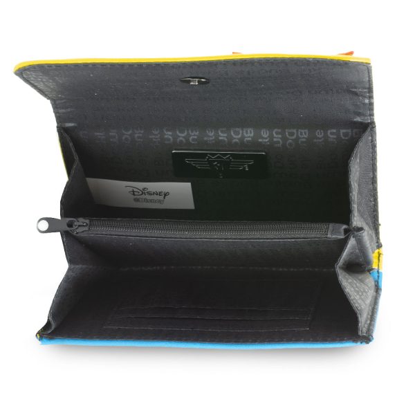 Women s Fold Over Wallet Rectangle - Pixar Luxo Ball Bounding Yellow Red Blue For Sale - Image 4