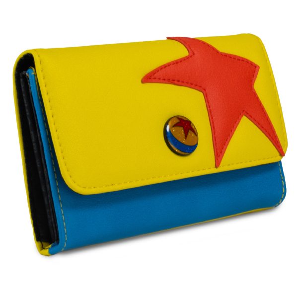 Women s Fold Over Wallet Rectangle - Pixar Luxo Ball Bounding Yellow Red Blue For Sale - Image 2